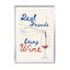 Real friends bring wine - Drawdeck