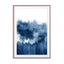 Watercolor brush strokes - Blue Wall Art - Drawdeck