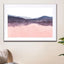 watercolor landscape 3 - blue & pink
