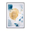 Aquarelle Mustard Yellow Meets Sea Blue - Drawdeck