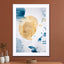 Aquarelle Mustard Yellow Meets Sea Blue - Drawdeck