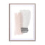 Brush Strokes 1 Pink And Grey Wall Art - Drawdeck