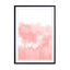 Watercolor Brush Strokes Pink Wall Art - Drawdeck
