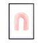 Watercolor Rainbow Pink Wall Art - Drawdeck