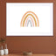 watercolor rainbow horizontal  orange and gray