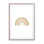 Watercolor Rainbow Vertical Green And Orange Wall Art - Drawdeck