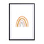 Watercolor Rainbow Vertical Orange And Gray Wall Art - Drawdeck
