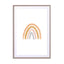 Watercolor Rainbow Vertical Orange And Gray Wall Art - Drawdeck