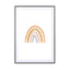 Watercolor Rainbow Vertical  Orange And Gray - Drawdeck