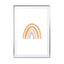 Watercolor Rainbow Vertical  Orange And Gray - Drawdeck