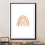Watercolor Rainbow Vertical  Orange And Gray - Drawdeck