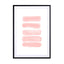 Watercolor Strokes Pink Wall Art - Drawdeck