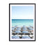 Blue Beach Umbrellas Wall Art - Drawdeck