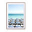 Blue Beach Umbrellas Wall Art - Drawdeck
