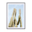 Cactus Plant Green On Blue Art Print - Drawdeck