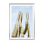 Cactus Plant Green On Blue Art Print - Drawdeck