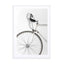 White Minimal Bicycle Love Wall Art - Drawdeck