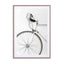 White Minimal Bicycle Love Wall Art - Drawdeck