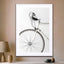 White Minimal Bicycle Love - Drawdeck