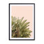 Tropical Leaves On Pastel Wall Art - Drawdeck