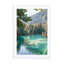 The Blue Lake In Switzerland Wall Art - Drawdeck