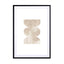 Beige watercolor shapes 4 Wall Art - Drawdeck