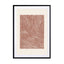 Linocut stripes - terracotta Wall Art - Drawdeck
