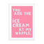 Ice Cream at My Waffle Wall Art - Drawdeck