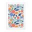 Bold Floral All Over Pattern Wall Art - Drawdeck