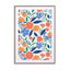Bold Floral All Over Pattern Wall Art - Drawdeck
