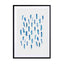 Brush Strokes Blue Wall Art - Drawdeck