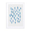 Brush Strokes Blue Wall Art - Drawdeck