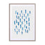 Brush Strokes Blue Wall Art - Drawdeck