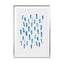 Brush Strokes Blue Wall Art - Drawdeck