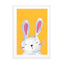 Woodland Bunny On Mustard Wall Art - Drawdeck