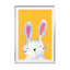 Woodland Bunny On Mustard Wall Art - Drawdeck