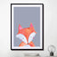 Woodland Fox On Grey - Drawdeck