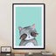 Woodland Racoon On Mint - Drawdeck