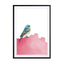 Bird On Pink Wall Art - Drawdeck