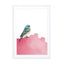 Bird On Pink Wall Art - Drawdeck
