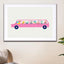 Pink-car