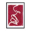 Ruby Abstract Face 1 Wall Art - Drawdeck