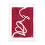 Ruby Abstract Face 1 Wall Art - Drawdeck