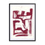 Ruby Abstract Face 7 Wall Art - Drawdeck