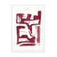 Ruby Abstract Face 7 Wall Art - Drawdeck