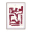 Ruby Abstract Face 7 Wall Art - Drawdeck
