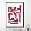 Ruby Abstract Face 7 - Drawdeck