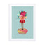 The Floral Girl Wall Art - Drawdeck