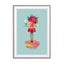 The Floral Girl Wall Art - Drawdeck
