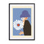 Blue Daisy Girl 1 Wall Art - Drawdeck